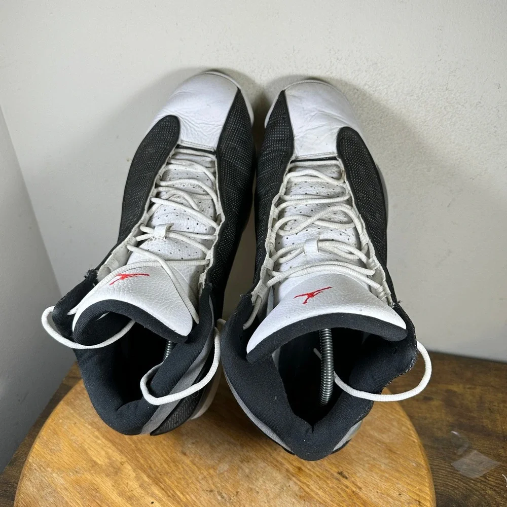 Jordan 13 Retro Black Flint White Grey Red DJ5982-060 Mens Size 15 Basketball
